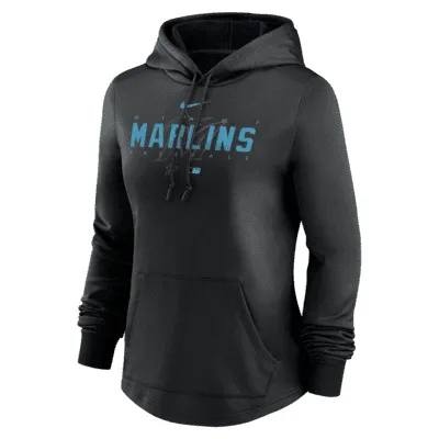 Nike Therma Pregame (MLB Miami Marlins) Women's Pullover Hoodie. Nike.com