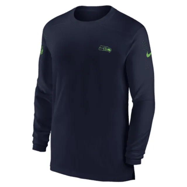 Nike Seattle Seahawks Velocity Long Sleeve Shirt, 2XLarge, Grey