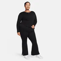 Nike Sportswear Chill Knit Women's Tight Scoop-Back Long-Sleeve Mini-Rib Top (Plus Size). Nike.com