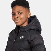 Nike Sportswear Big Kids' Synthetic-Fill Hooded Jacket. Nike.com