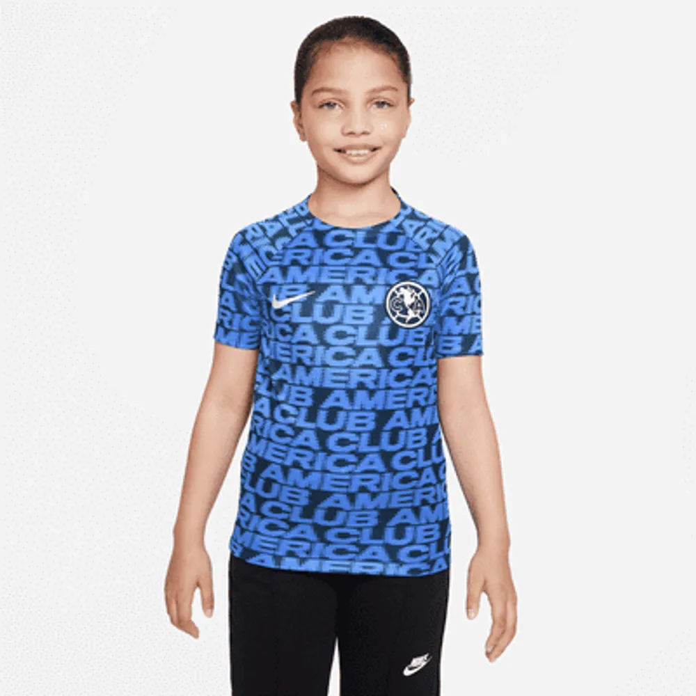 Club América Big Kids' Nike Dri-FIT Pre-Match Soccer Top. Nike.com