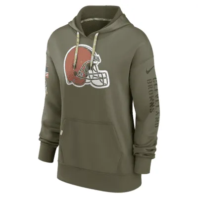 Nike Dri-FIT Salute to Service Logo (NFL Cleveland Browns) Women's Pullover Hoodie. Nike.com