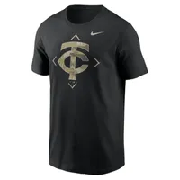 Minnesota Twins Camo Logo Men's Nike MLB T-Shirt. Nike.com