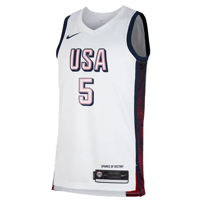 Anthony Edwards Team USA USAB Limited Home Unisex Nike Dri-FIT Basketball Jersey. Nike.com