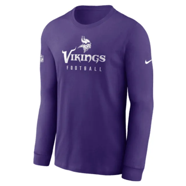 Minnesota Vikings Nike Sideline Line of Scrimmage Long Sleeve T-Shirt