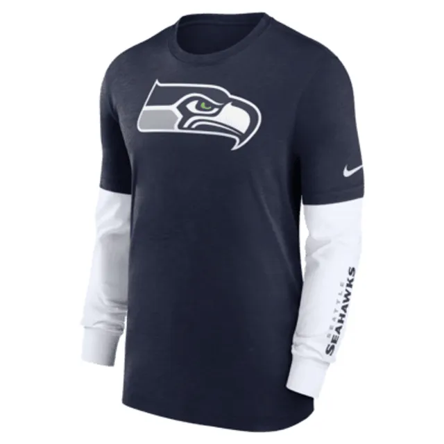 Seattle Seahawks NFL Mens Rash Guard Long Sleeve Swim Shirt