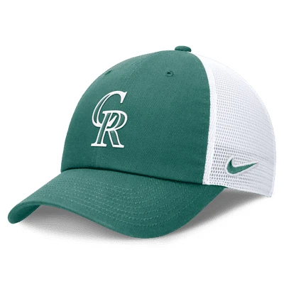 Colorado Rockies Bicoastal Club Men's Nike MLB Trucker Adjustable Hat. Nike.com