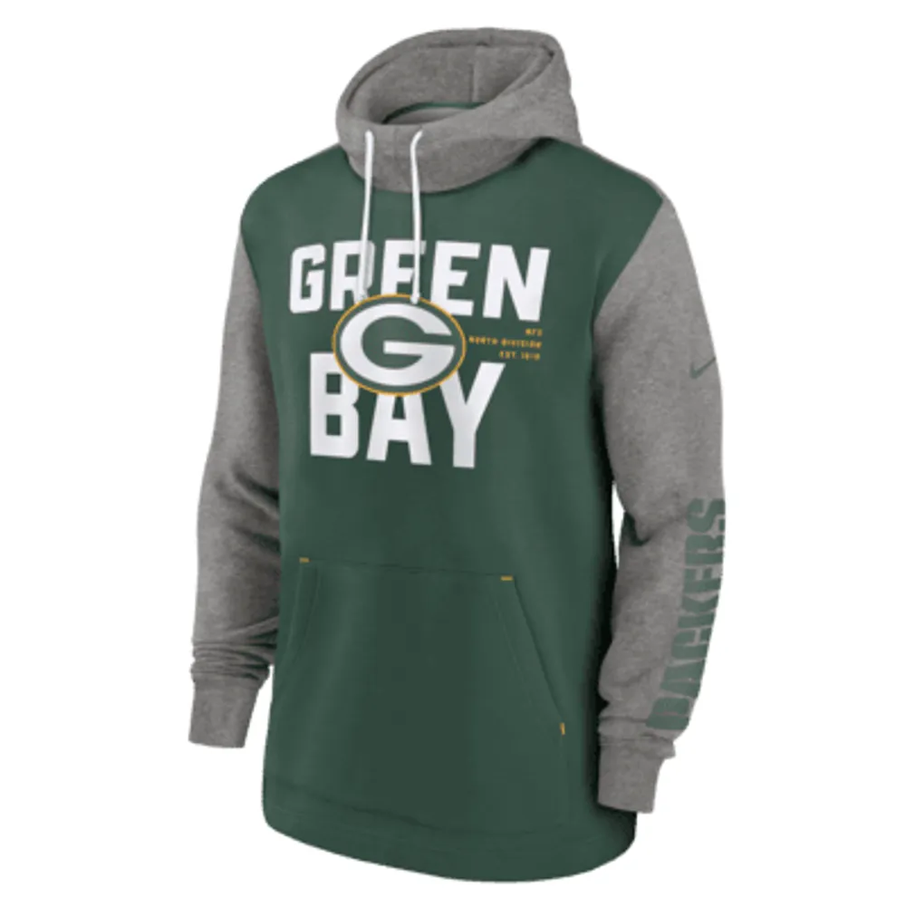 Green Bay Packers Nike NFL Hoodie - Large Green Cotton Blend