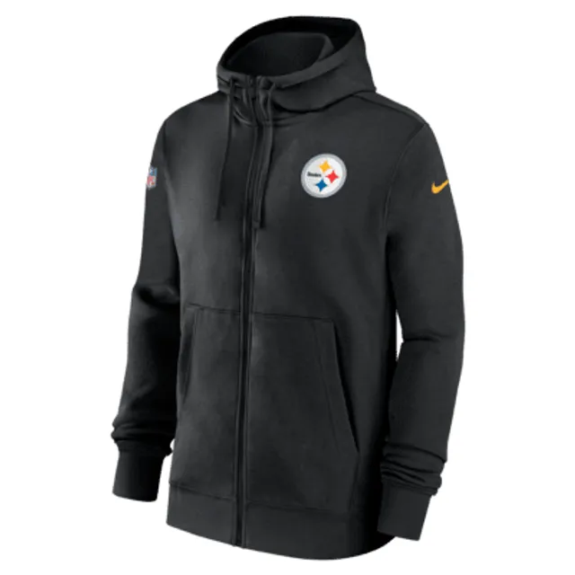 Pittsburgh Steelers Men's Nike Therma Sideline Full Zip Hoodie