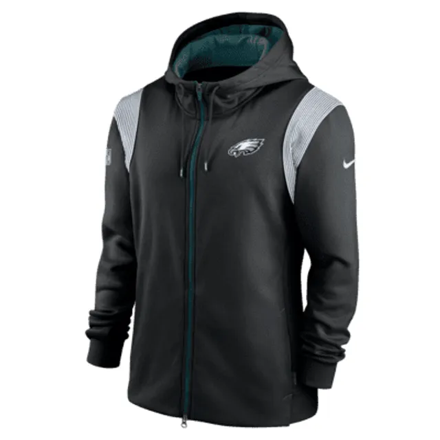 Men's Nike Black Philadelphia Eagles Super Bowl LVII Team Logo Lockup  Therma Performance Pullover Hoodie