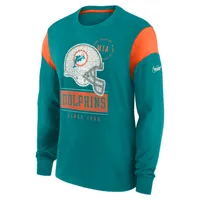 Nike Rewind Playback Helmet (NFL Miami Dolphins) Men's Long-Sleeve T-Shirt. Nike.com