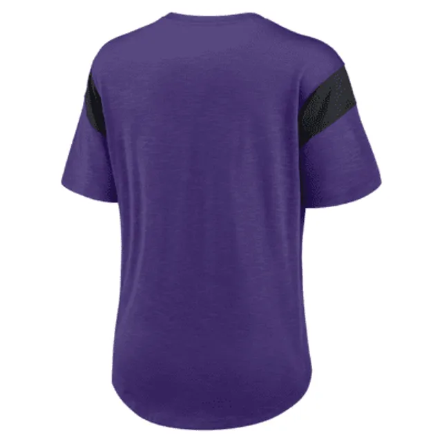 Nike Lockup Split (NFL Minnesota Vikings) Women's Mid V-Neck T-Shirt.  Nike.com