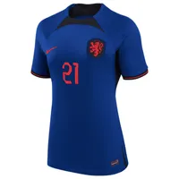 Netherlands National Team 2022/23 Stadium Away (Frenkie de Jong) Women's Nike Dri-FIT Soccer Jersey. Nike.com