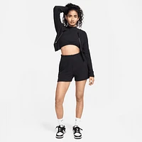 Nike Sportswear Chill Knit Women's High-Waisted Slim 3" Ribbed Shorts. Nike.com