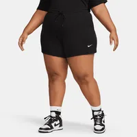 Nike Sportswear Women's High-Waisted Ribbed Jersey Shorts (Plus Size). Nike.com