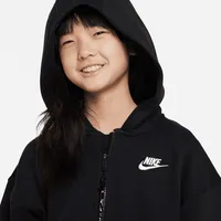 Nike Sportswear Club Fleece Big Kids' (Girls') Oversized Full-Zip Hoodie. Nike.com