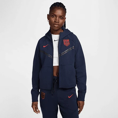 USMNT Tech Fleece Windrunner Women's Nike Soccer Full-Zip Hoodie. Nike.com