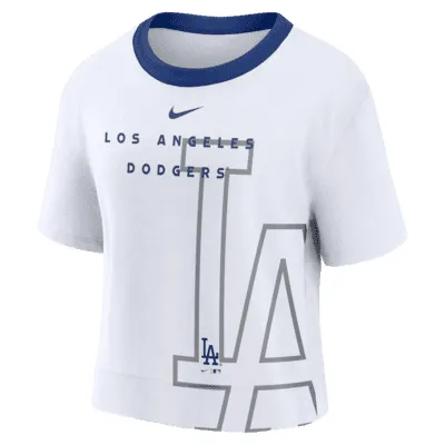 Nike Team First (MLB Houston Astros) Women's Cropped T-Shirt.