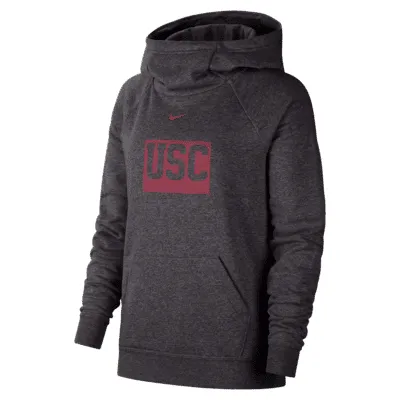 Nike College Essential (USC) Women's Funnel-Neck Hoodie. Nike.com