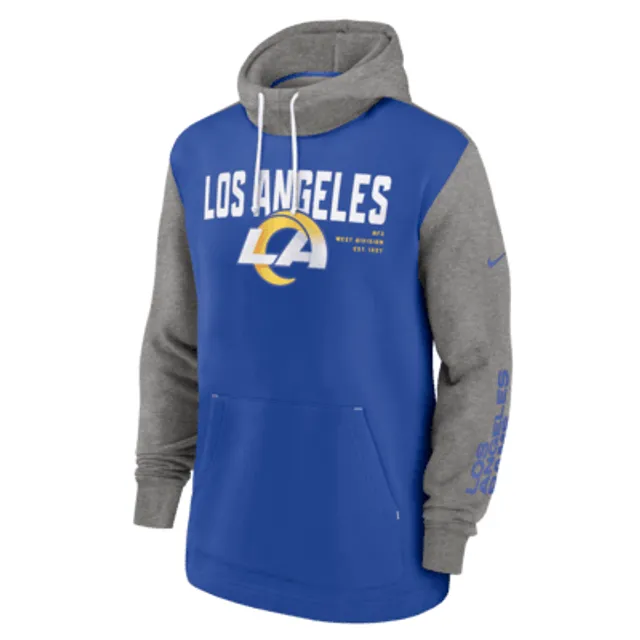 Los Angeles Rams Sideline Club Men’s Nike Men's NFL Full-Zip Hoodie in Blue, Size: Medium | 00MR4NP95-XNN