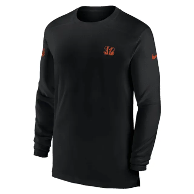 Nike Cincinnati Bengals Black Sideline Team Logo Performance Pullover Hoodie