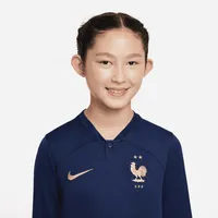 FFF 2022/23 Stadium Home Big Kids' Nike Dri-FIT Long-Sleeve Soccer Jersey. Nike.com