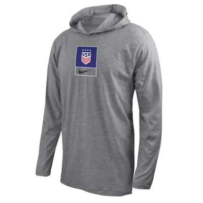 USWNT Men's Nike Soccer Long-Sleeve Hooded T-Shirt. Nike.com