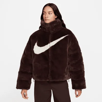 Nike Sportswear Essential Women's Oversized Faux Fur Puffer. Nike.com