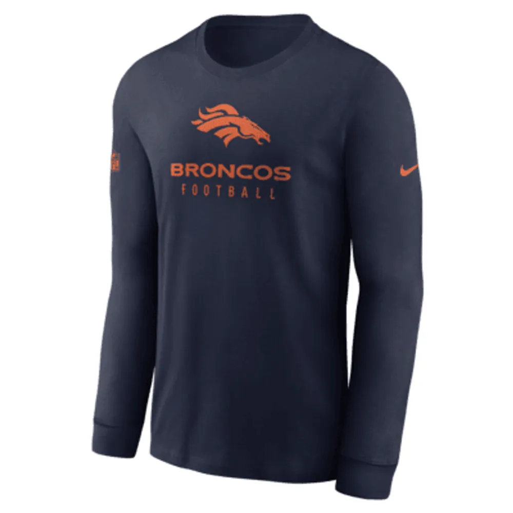 broncos men's long sleeve shirt