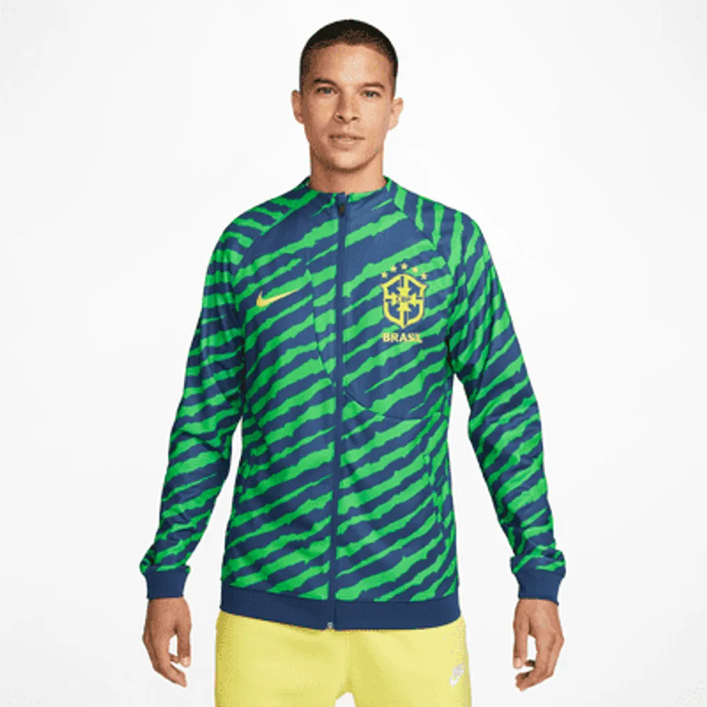 Brasil Academy Pro Men's Full-Zip Knit Soccer Jacket. Nike.com