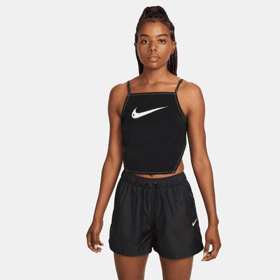 Débardeur caraco court Nike Sportswear Swoosh pour Femme. FR