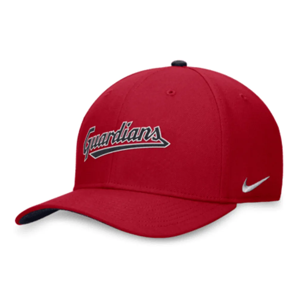 Cleveland Indians Guardians Hat Cap Nike Dri-Fit Blue White Red Adjustable  NEW