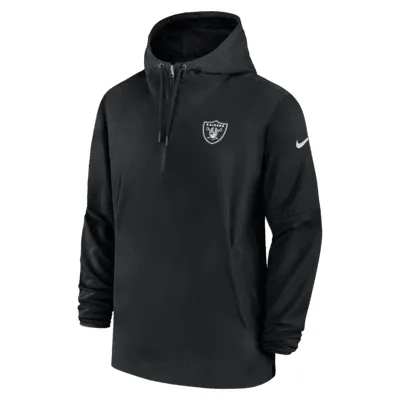 Las Vegas Raiders Sideline Men’s Nike NFL 1/2-Zip Hooded Jacket. Nike.com