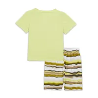 Nike Sportswear "Leave No Trace" Printed Shorts Set Little Kids' 2-Piece Set. Nike.com