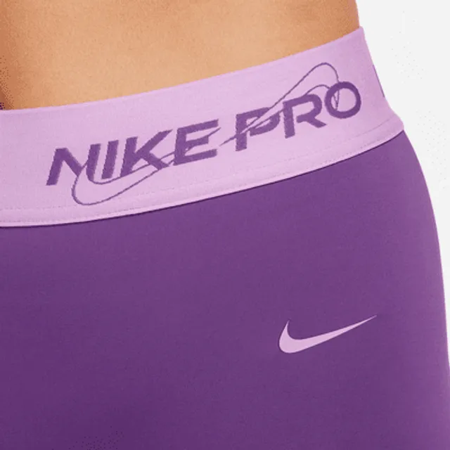 Nike Pro Women's Mid-Rise 7/8 Graphic Leggings.