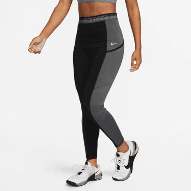 Nike Pro 365 Women's High-Waisted 7/8 Mesh Panel Leggings. UK