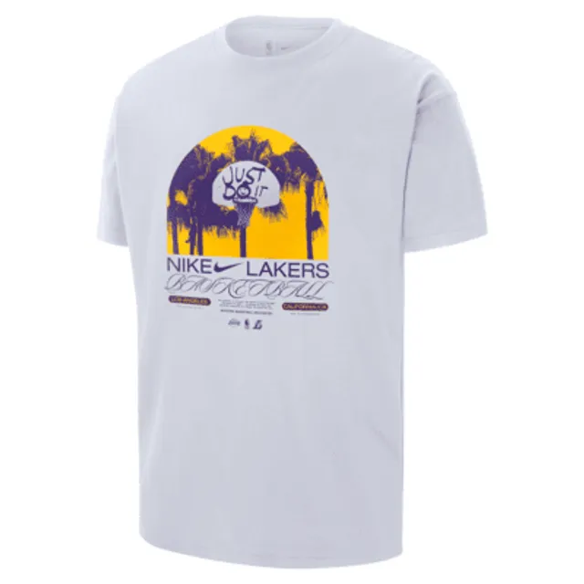 Nike Los Angeles Lakers Courtside Max90 Nba T-shirt in Black for