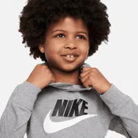 Nike Sportswear Futura Hooded Long Sleeve Tee Little Kids' T-Shirt. Nike.com