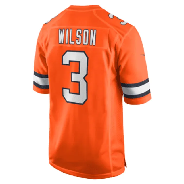 Men's Nike Russell Wilson Orange Denver Broncos Vapor Untouchable Limited Jersey Size: Large