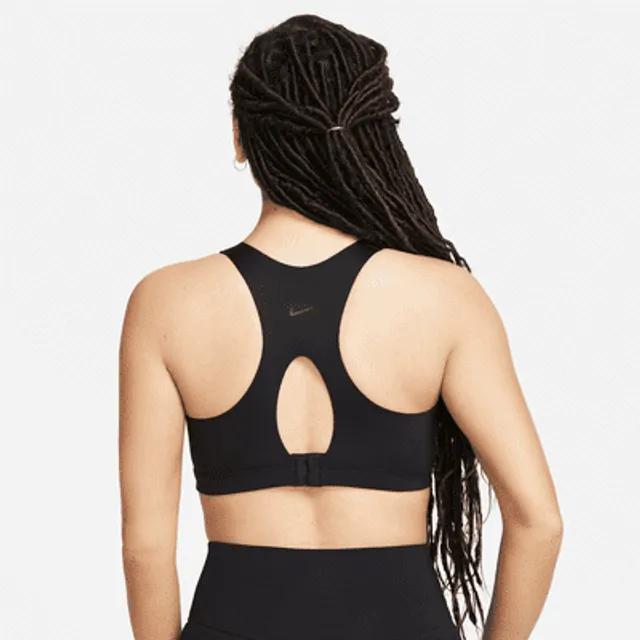 Nike Swoosh Women's Medium-Support Padded Zip-Front Sports Bra. UK