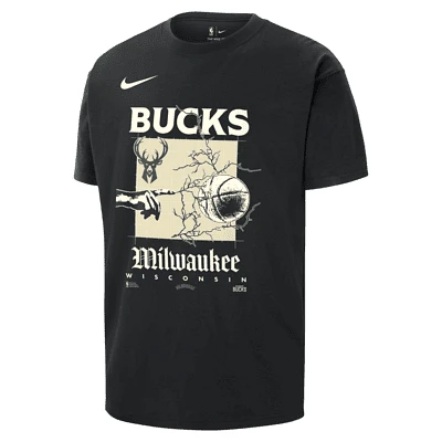 Milwaukee Bucks Courtside Men's Nike NBA Max90 T-Shirt. Nike.com