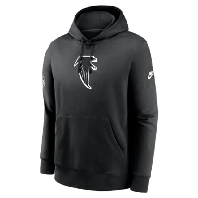 Atlanta Falcons Crucial Catch Club Nike Men's NFL Pullover Hoodie in Black, Size: Large | 01EZ00AZU2-5WL