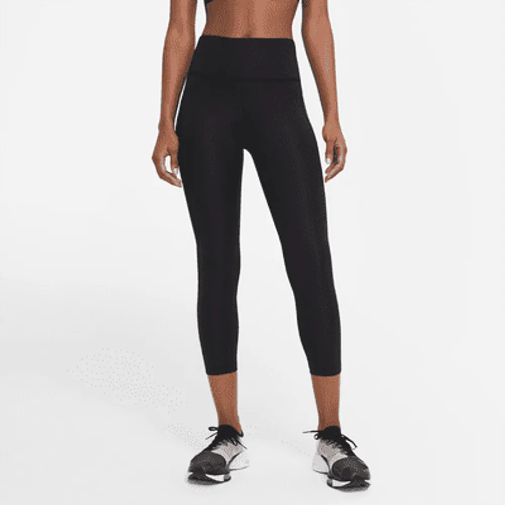 Nike Fast Women's Mid-Rise Crop Running Leggings (Plus Size). UK