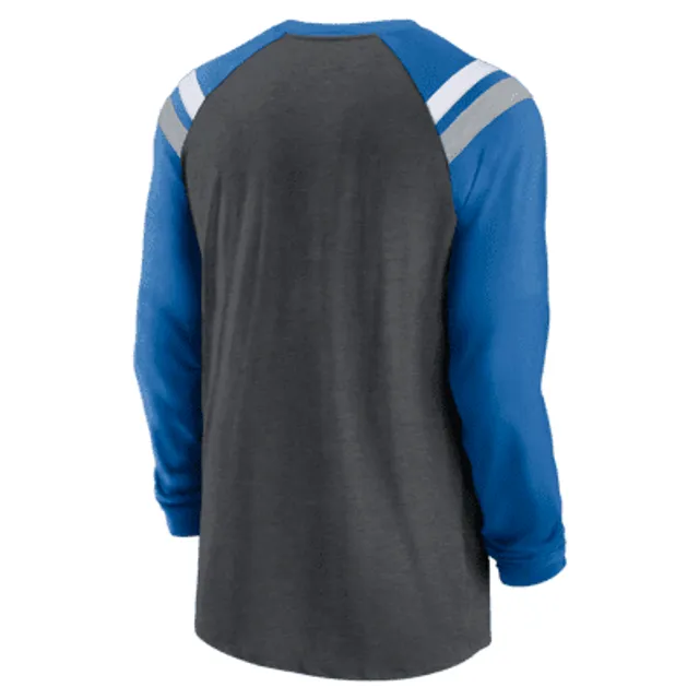 Men's Nike Blue Detroit Lions Fashion Long Sleeve T-Shirt