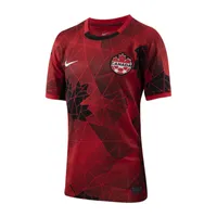 Canada 2023 Stadium Home Big Kids' Nike Dri-FIT Soccer Jersey. Nike.com