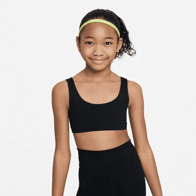 Nike Dri-FIT Alate All U Big Kids' (Girls') Sports Bra (Extended Size). Nike.com