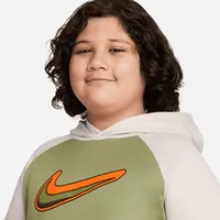 Nike Therma-FIT Big Kids' (Boys') Graphic Pullover Hoodie (Extended Size). Nike.com