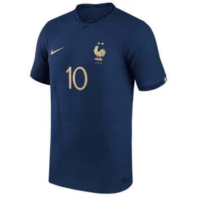 France National Team 2022/23 Stadium Home (Kylian Mbappe) Men's Nike  Dri-FIT Long-Sleeve Soccer Jersey