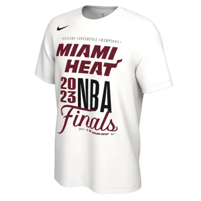 Nike Men's Miami Heat Red Logo T-Shirt, Medium