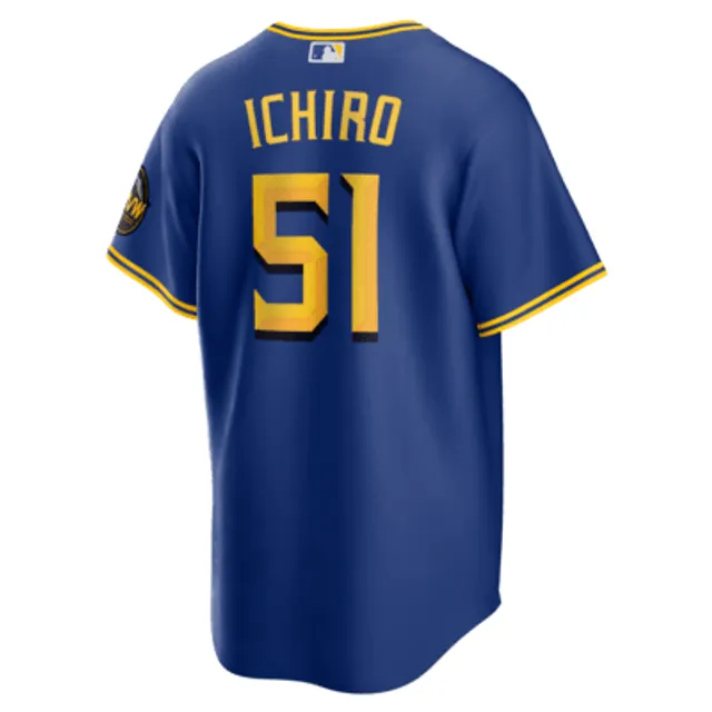 Navy Blue Seattle Mariners Ichiro Suzuki Jersey Sz. S